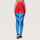 USA FLAG VERS AMERIKCA STARS By Masanser Pixelat Leggings (Achterkant)