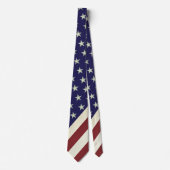 USA Flag Vintage Inspired Stropdas (Voorkant)