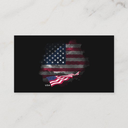 USA flag Visitekaartje (Voorkant)