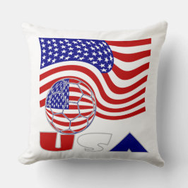 USA Flag Voetbal Kussen