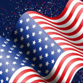 USA Flag Wavy Pattern Planner