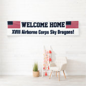 USA Flag Welkom Home Aangepaste Banner (Insitu)