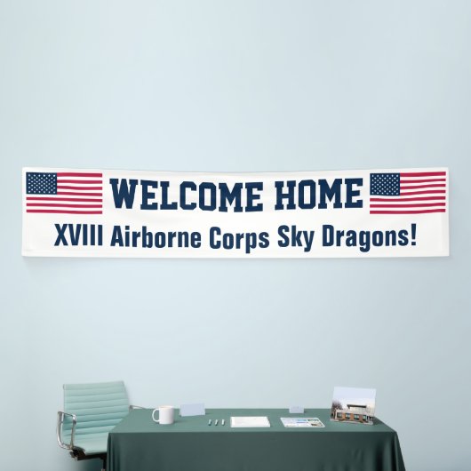 USA Flag Welkom Home Aangepaste Banner (Beurs)