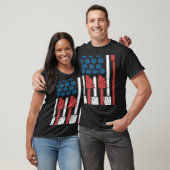 USA Flag Woodworking Woodworking Carpenter Fourth  T-shirt (Unisex)