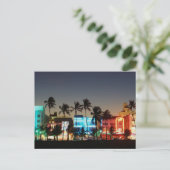USA, Florida, Miami Beach, Ocean Drive, Art Deco Briefkaart (Staand voorkant)