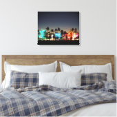USA, Florida, Miami Beach, Ocean Drive, Art Deco Canvas Afdruk (Insitu (Slaapkamer))