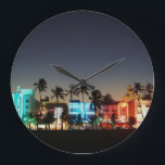 USA, Florida, Miami Beach, Ocean Drive, Art Deco Grote Klok<br><div class="desc">Walter Bibikow / DanitaDelimont.com USA,  North America,  Florida</div>