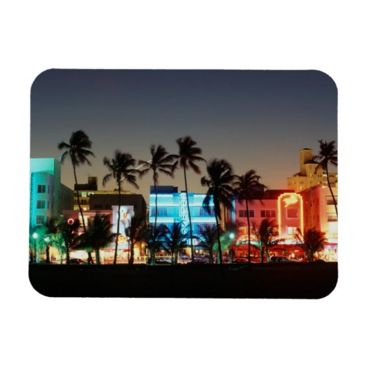 USA, Florida, Miami Beach, Ocean Drive, Art Deco Magneet (Horizontaal)
