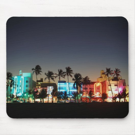 USA, Florida, Miami Beach, Ocean Drive, Art Deco Muismat (Voorkant)