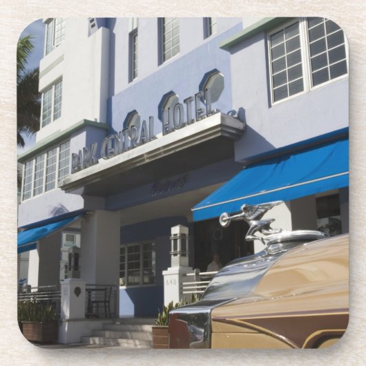 USA, Florida, Miami Beach: South Beach, Art Deco Drankjes Onderzetter (Voorkant)