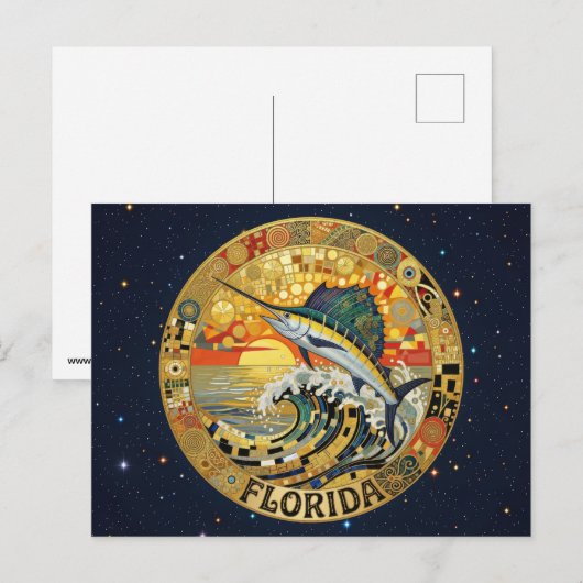 USA Florida staatssymbolen Briefkaart (Voorkant / Achterkant)
