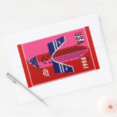 USA ~ Fly BOAC Rechthoekige Sticker (Envelop)