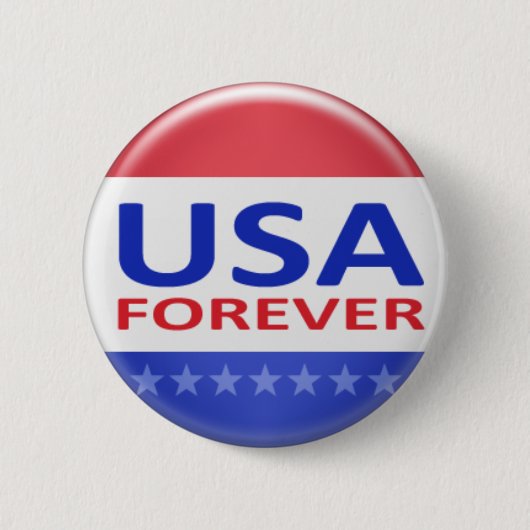 USA Forever Ronde Button 5,7 Cm (Voorkant)