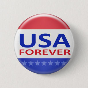 USA Forever Ronde Button 5,7 Cm
