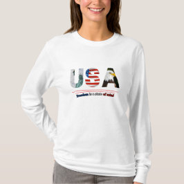 "USA – Freedom Is a State of Mind" T-shirt