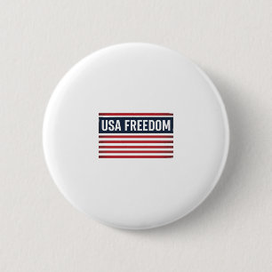 USA Freedom Patriottische Vlag Stijl Vector Design Ronde Button 5,7 Cm