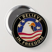 usa freedom Pinback Buttonnen Backpack of Pet Pin Ronde Button 4,0 Cm (Voorkant /achterkant)