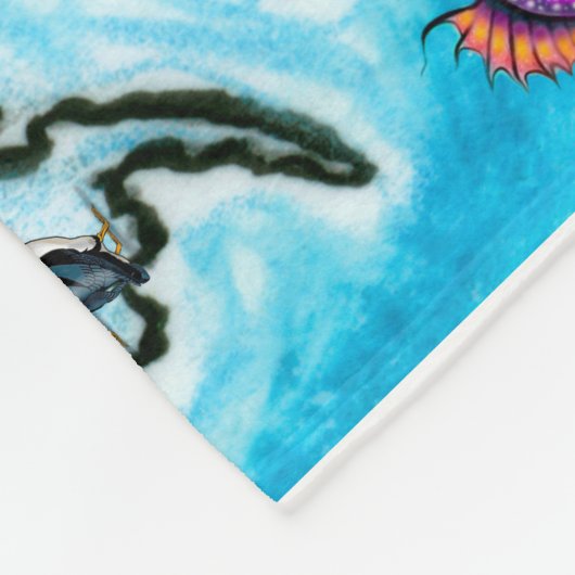 USA Fun Map Fleece Blanket (Hoek)