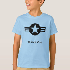 USA Game On zwart T-shirt