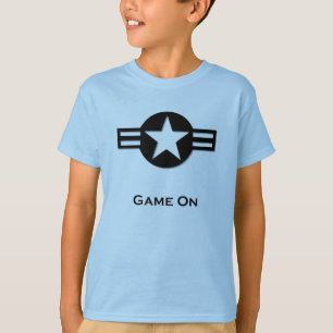 USA Game On zwart T-shirt