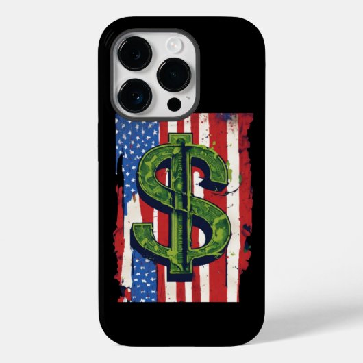 USA-geïnspireerde Dollar Sign Telefoonhoes Case-Mate iPhone Case (Achterkant)
