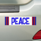 USA Give PEACE a chance diplomacy anti warmonger Bumpersticker (Op auto)