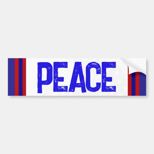 USA Give PEACE a chance diplomacy anti warmonger Bumpersticker (Voorkant)