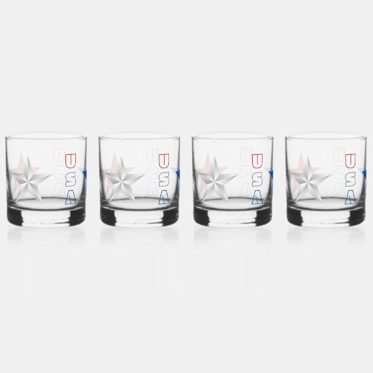 USA Glazen Drinkware Set (Links)