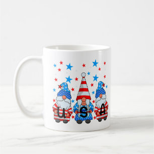 USA Gnomes op 4 juli Patriottisch Koffiemok