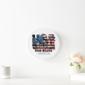 USA God Bless America  Ronde Klok (Huis)