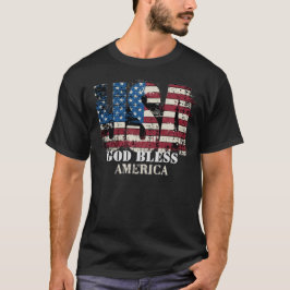 USA God Bless America  T-shirt