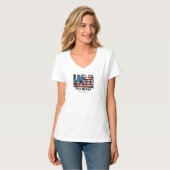 USA God Bless America  T-shirt (Voorkant volledig)