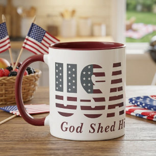 USA God Shed His Grace On Thee Patriottisch Mok
