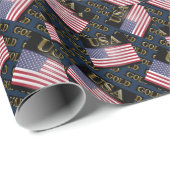 USA GOLD CADEAUPAPIER (Rol Hoek)