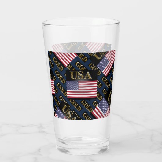 USA GOLD GLAS (Achterkant)