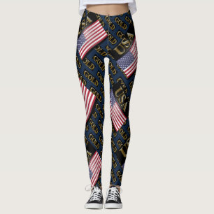 USA GOLD LEGGINGS