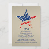 USA Gold Patriotic Uitnodiging (Voorkant)