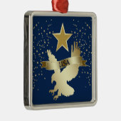 USA Gold Star Eagle Metalen Ornament (Rechts)
