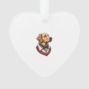 USA Golden Retriever Vintage Patriottisch Hond Shi Ornament