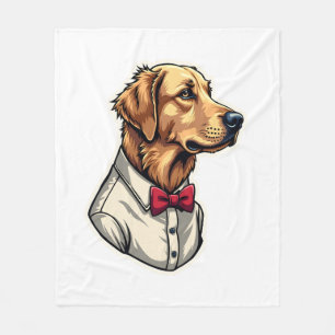 USA Golden Retriever Vintage Patriottische Hond Sh Fleece Deken