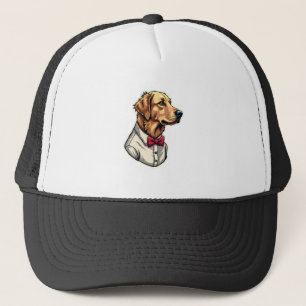 USA Golden Retriever Vintage Patriottische Hond Sh Trucker Pet