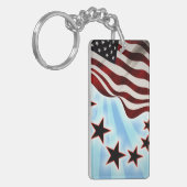 Usa-golfvlag Sleutelhanger (Voorkant Links)