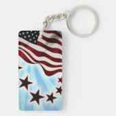Usa-golfvlag Sleutelhanger (achterkant)