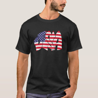 USA graffiti US flag America T-shirt