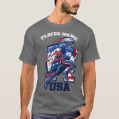 USA Gridiron Football Dynamic Action Patriotic  T-shirt (Voorkant)