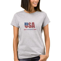USA grijs T-shirt