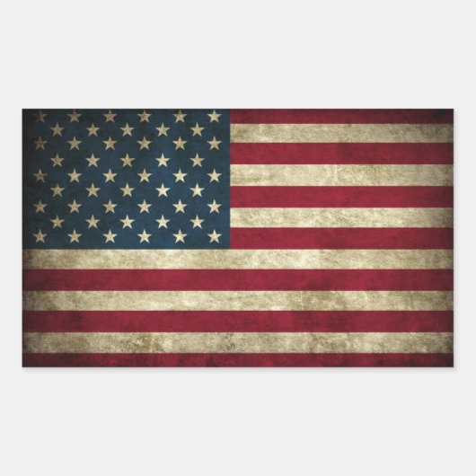 USA Grunge Flag Sticker (Voorkant)