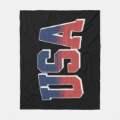 USA grunge tekst ontwerp Fleece Deken (Voorkant)