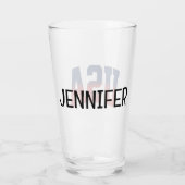 USA grunge tekst ontwerp Glas (Achterkant)