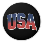 USA grunge tekst ontwerp Keramische Knop (Voorkant)